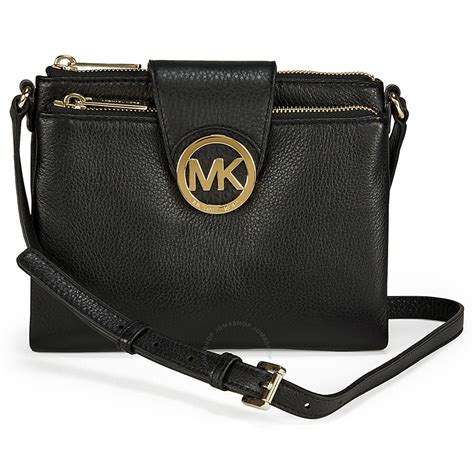 black michael kors crossbody|black crossbody purse michael kors.